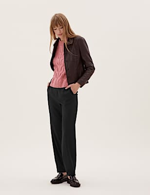 Tapered Ankle Grazer Trousers