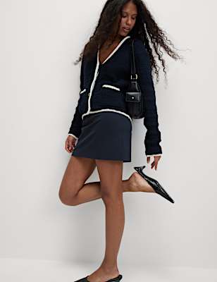 Jersey Mini A-Line Skirt