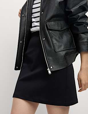 Jersey Mini A-Line Skirt