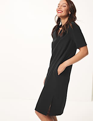 Short Sleeve Shift Dress