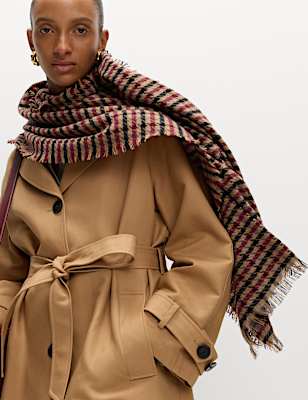 Cotton Rich Belted Longline Trench Coat