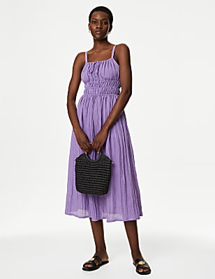 Strappy Midaxi Smock Dress