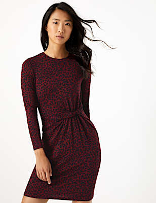 Animal Print Bodycon Mini Dress