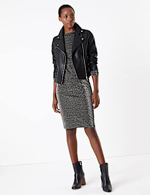 Sparkle Jersey Bodycon Dress