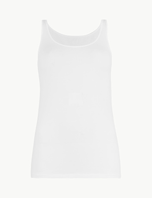 Cotton Built-up Shoulder Vest