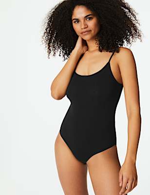 Cotton Rich Strappy Body