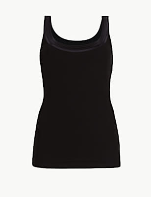 Cotton Blend Waist Cincher Vest