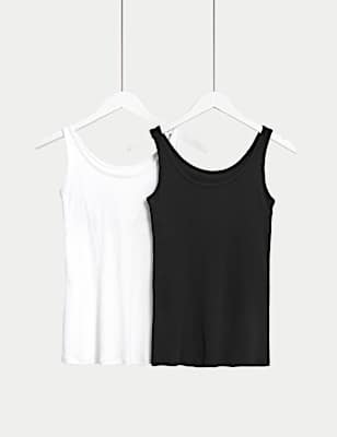 2pk Cotton Rich Secret Support&trade; Vests