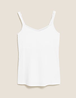 Lace Trim Vest with Secret Support™