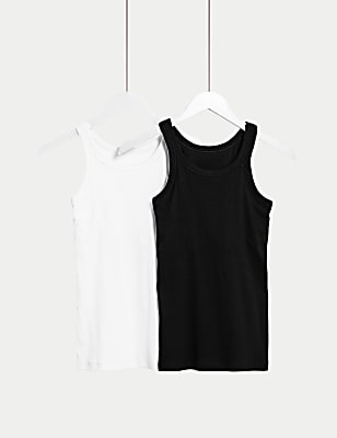 2pk Cotton Rich Secret Support&trade; Vests
