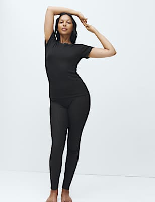Medium Warmth Thermal Pointelle Leggings