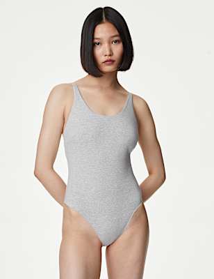 Cotton Rich Light Control Secret Support&trade; Bodysuit