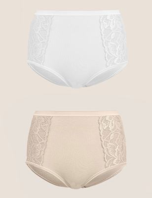 2pk Firm Control Wild Blooms Full Briefs