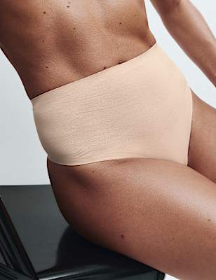 Cotton Rich Body Invisibles&trade; Shaping Thong