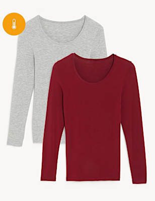 2pk Heatgen&trade; Thermal Long Sleeve Tops