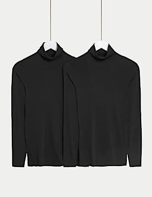 2pk Heatgen™ Thermal Polo Neck Tops