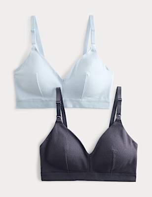 2pk Non Wired Nursing Bras A-D