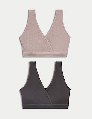 2pk Lounge Nursing Maternity Bras