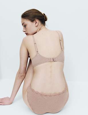 3 Pack Cotton Rich Wired Full Cup Bras A-E