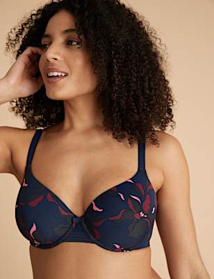 Flexifit&trade; Floral Full Cup T-Shirt Bra A-E