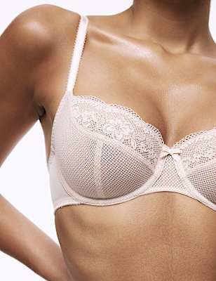 Jasmine Lace Wired Balcony Bra A-E