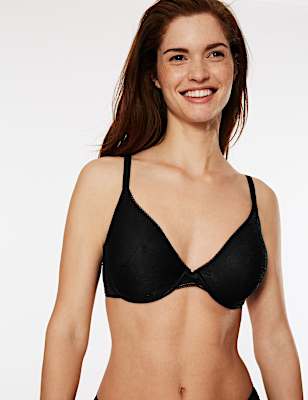 Body Lace Non-Padded Plunge Bra B-E