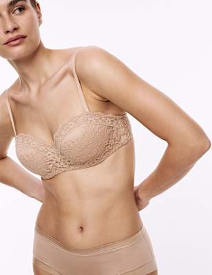 Lace Wired Bandeau Bra