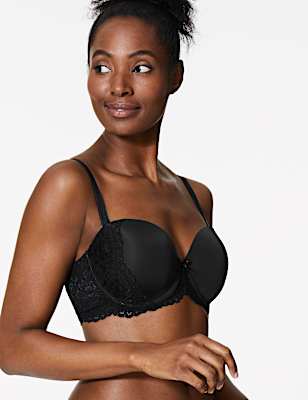 Louisa Lace Padded Strapless Bra A-E