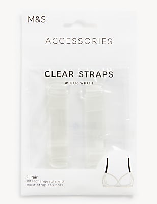 Detachable Clear Bra Straps - Wider Width