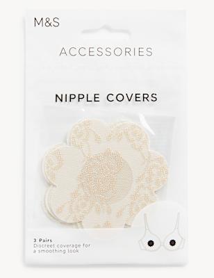 3pk Floral Nipple Covers