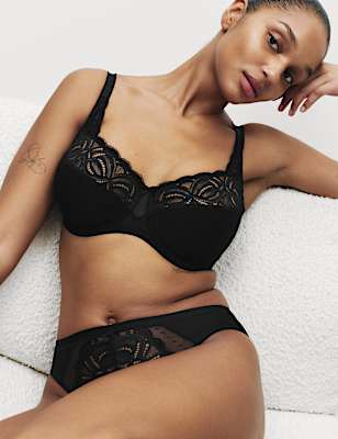 Amelia Lace Wired Full Cup Bra (F-J)