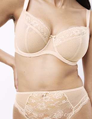 Jasmine Lace Wired Balcony Bra (F-H)