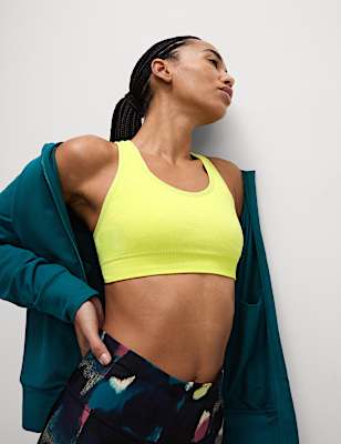 Reversible Seamless Medium Support Sports Bra