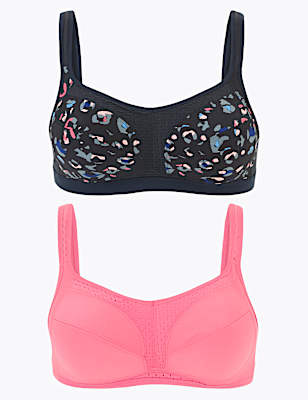 2 Pack High Impact Sports Bras A-G