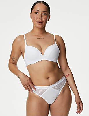 Cotton with Cool Comfort™ Non-Wired Push Up Bra