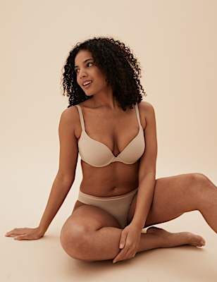 2pk Padded Push-up Plunge T-Shirt Bras