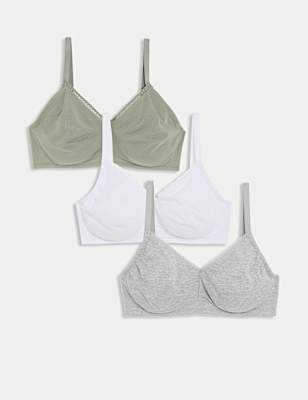 3pk Non Wired Full Cup Bras