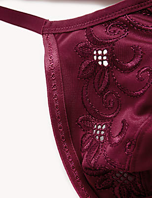 Cotton Mix Embroidered Bra