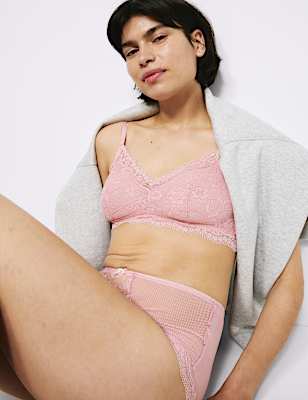 Jasmine Lace Non Wired Bralette (A-E)