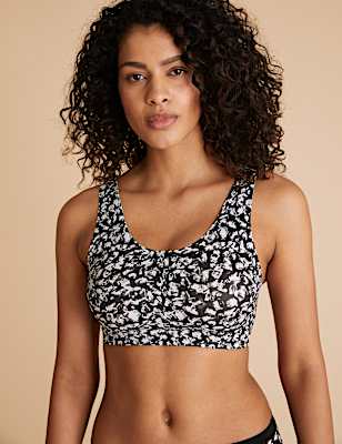 Flexifit&trade; Non-Wired Printed Crop Top