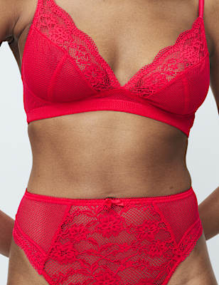 Jasmine Lace Non Wired Plunge Bra (A-E)