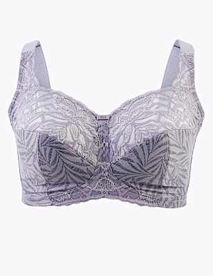 Total Support Wild Blooms Non-Padded Full Cup Bra B-H