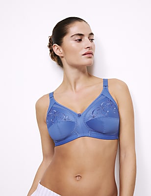 Total Support Embroidered Full Cup Bra B-G