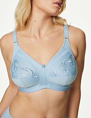 Total Support Embroidered Full Cup Bra B-G