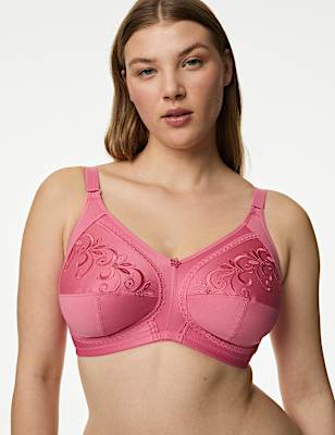Total Support Embroidered Full Cup Bra
