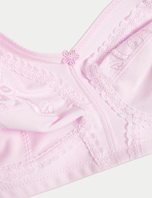 Embroidered Non Wired Total Support Bra