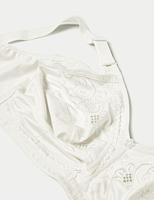 Total Support Embroidered Full Cup Bra C-H