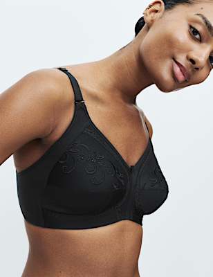 Total Support Embroidered Full Cup Bra C-H
