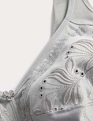 Embroidered Total Support Full Cup Bra (A-K)