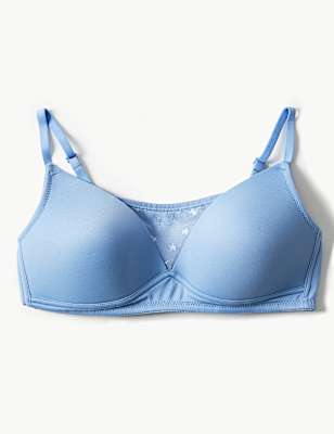 Mesh Padded Full Cup Bra A-D